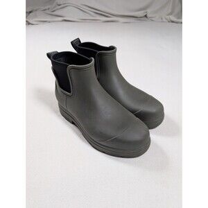 Ugg Droplet Rain Boots Women's Size 8B Ankle Boot Forest Night Gray Green